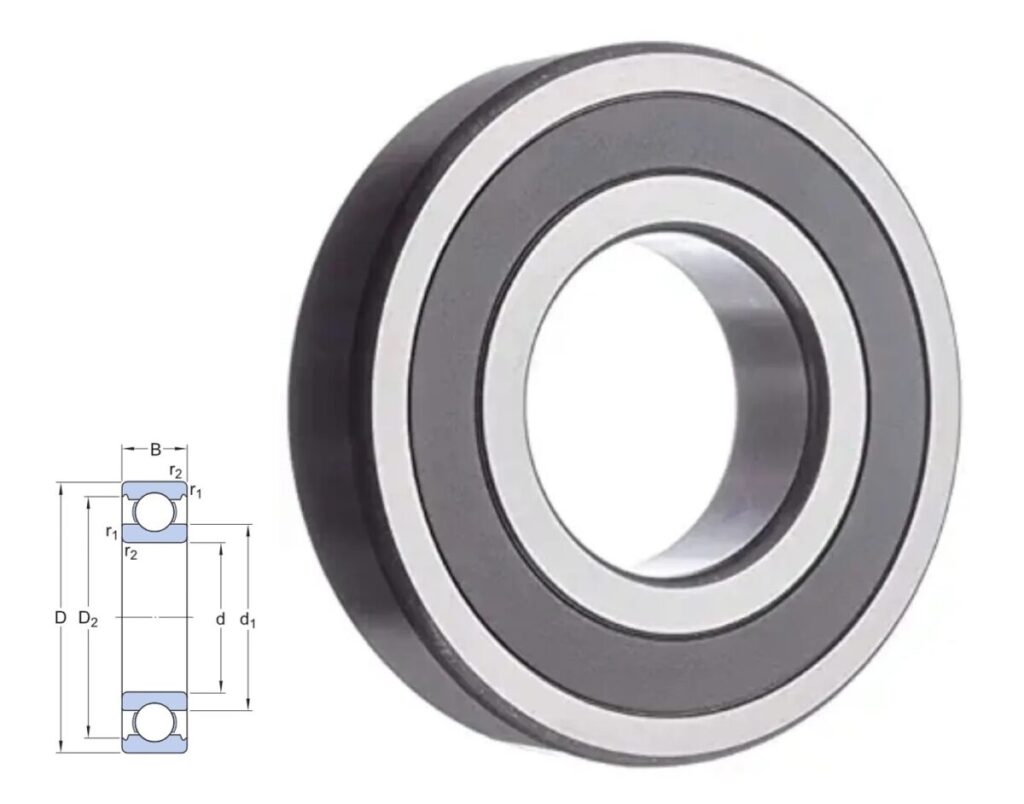 Cuscinetti a sfera 6204 2RS/6204rs, 20 x 47 x 14 , qualità